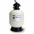 Pentair Pool Products 24.5 in. Top Mount Sand Filter with 6-Way Valve for In-Ground Pools EC145241